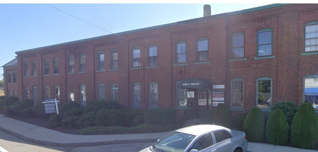 Office building exterior at 12 Roosevelt Ave, Mystic, Connecticut